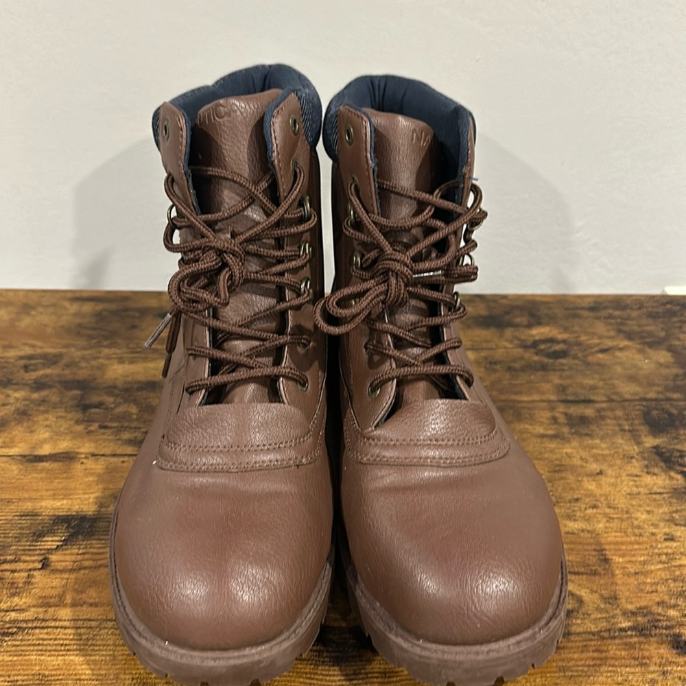 Mens Brown Nautica Boots Sz 12